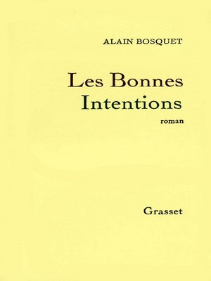 cover image of Les bonnes intentions